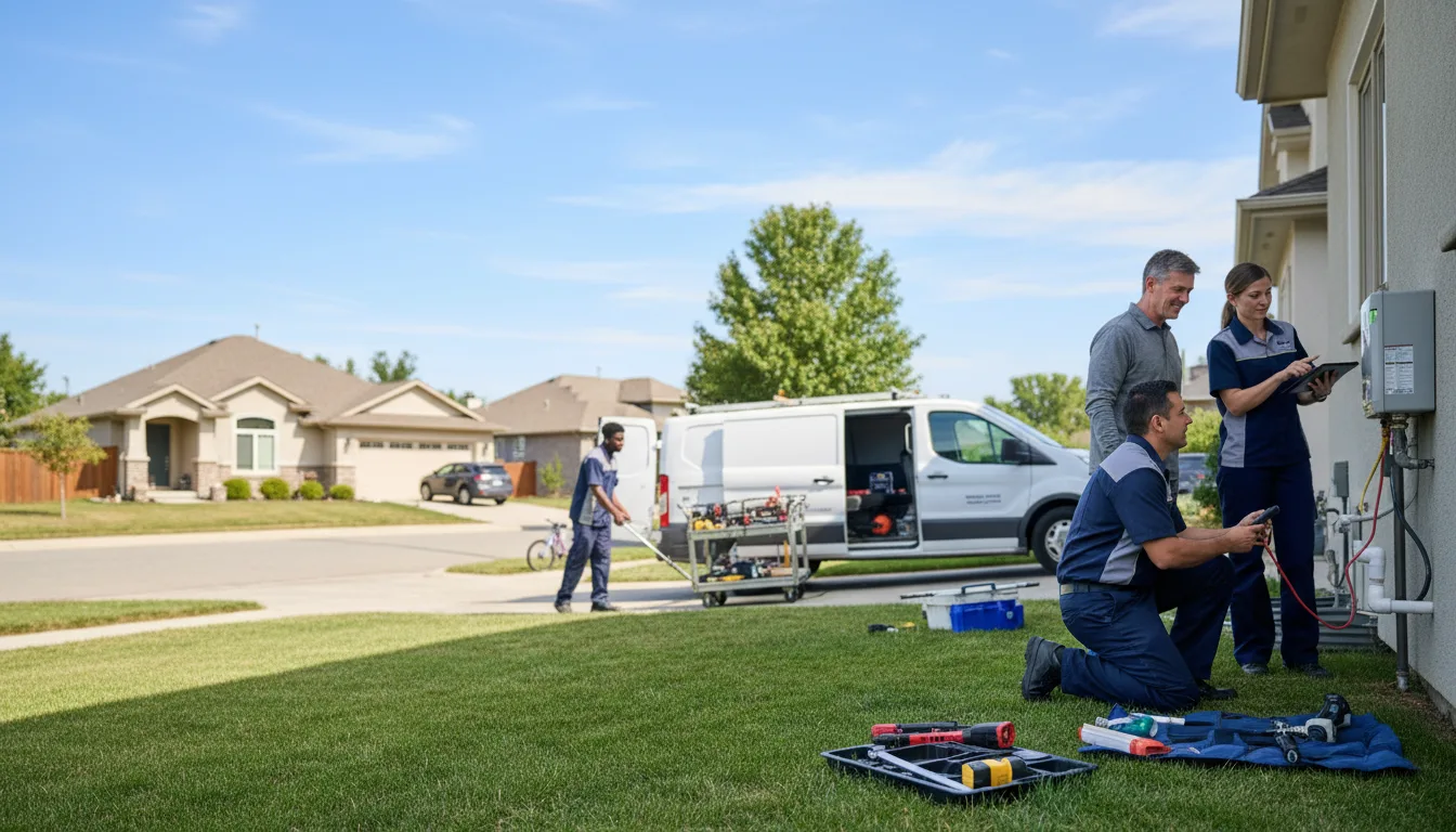 Tankless water heater service in Blooming Grove, TX